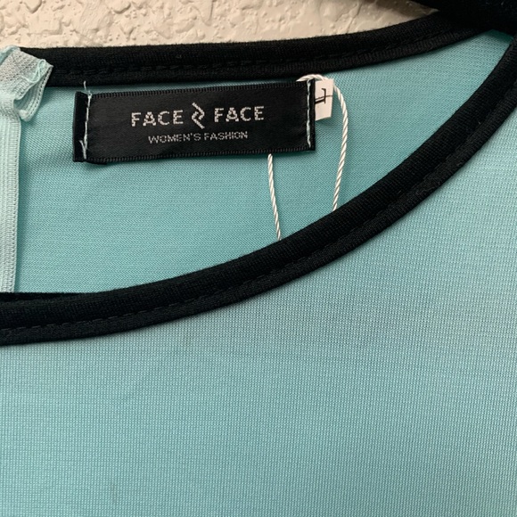 Vintage style aqua dress with pockets - Picture 3 of 3